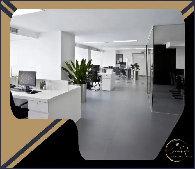 Espace d'accueil CréaToile pour rendez-vous clients à Paris